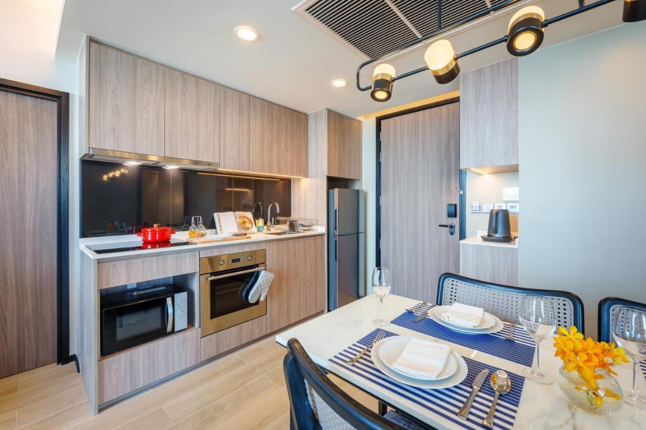 Somerset Pattaya Dış mekan fotoğraf A kitchen in a serviced apartment in Singapore