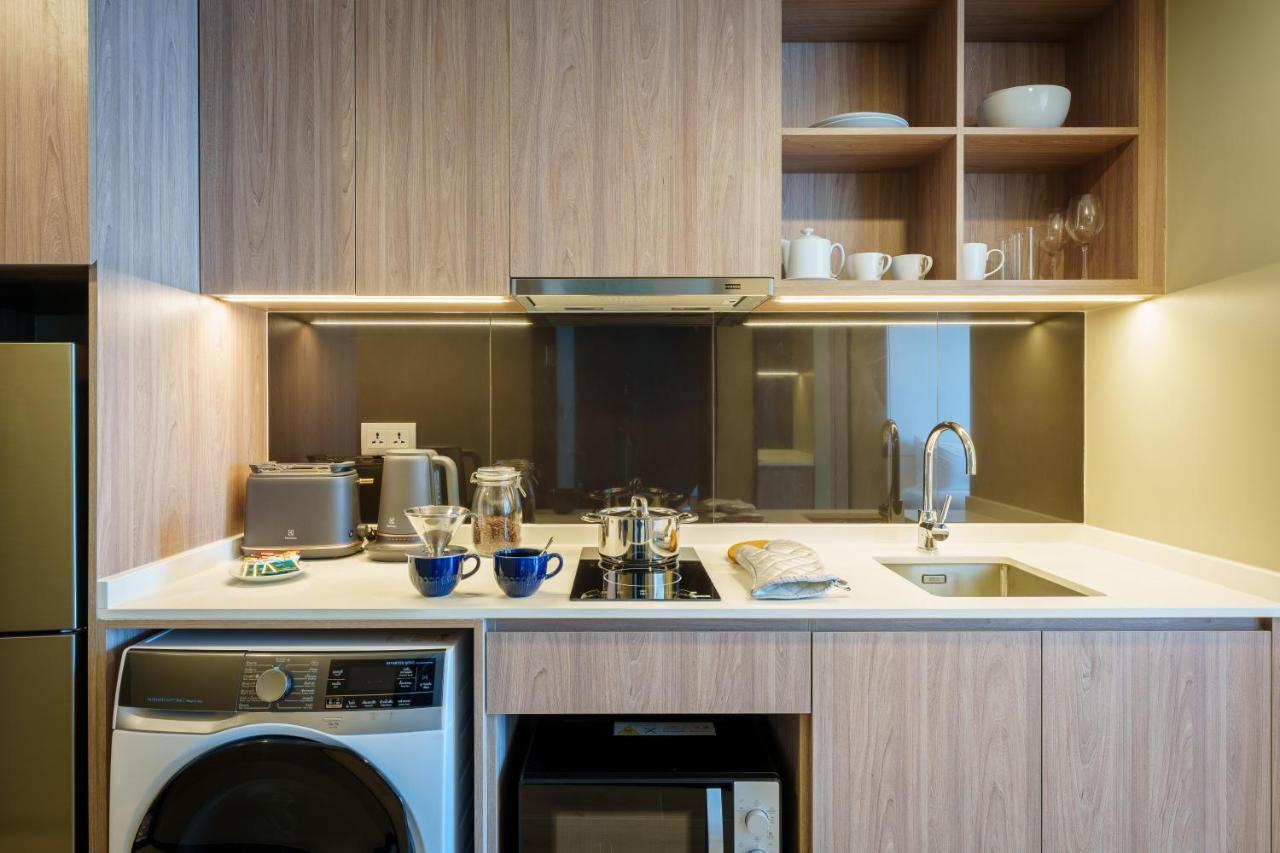 Somerset Pattaya Dış mekan fotoğraf A kitchen in a serviced apartment